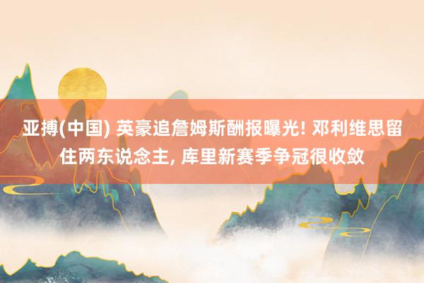 亚搏(中国) 英豪追詹姆斯酬报曝光! 邓利维思留住两东说念主, 库里新赛季争冠很收敛