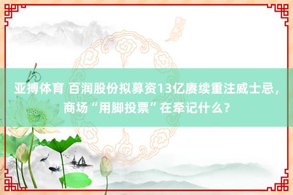 亚搏体育 百润股份拟募资13亿赓续重注威士忌,商场“用脚投票”在牵记什么?